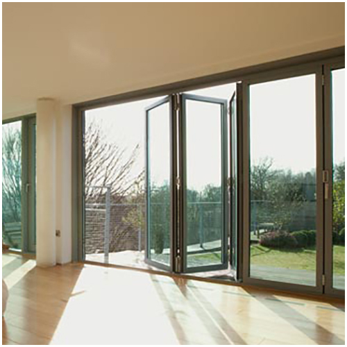 鋁合金折(shé)疊平開門